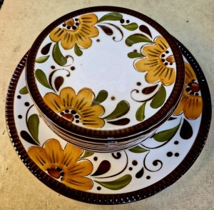 Service à gâteaux BOCH motif Argenteuil