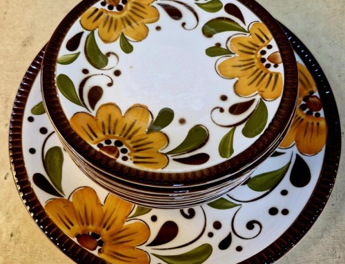 Service à gâteaux BOCH motif Argenteuil