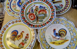 Assiette Henriot à motif de coq