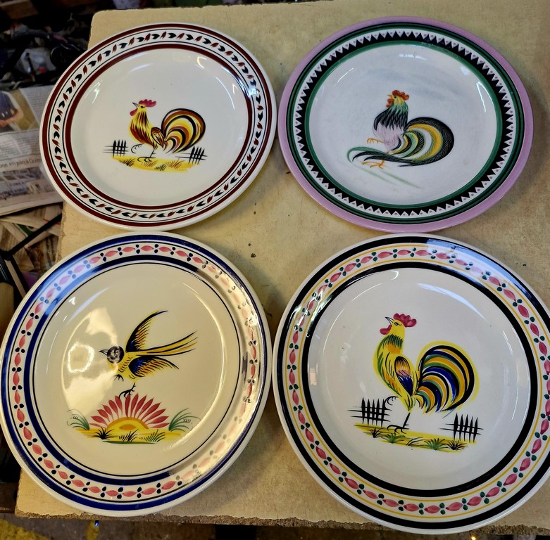 Assiette ancienne de Coq Henriot