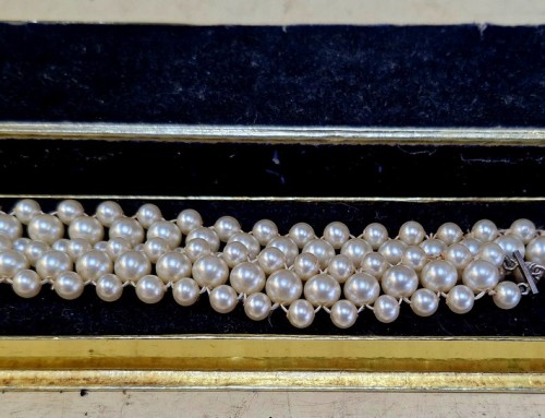 Ras du cou vintage en perles