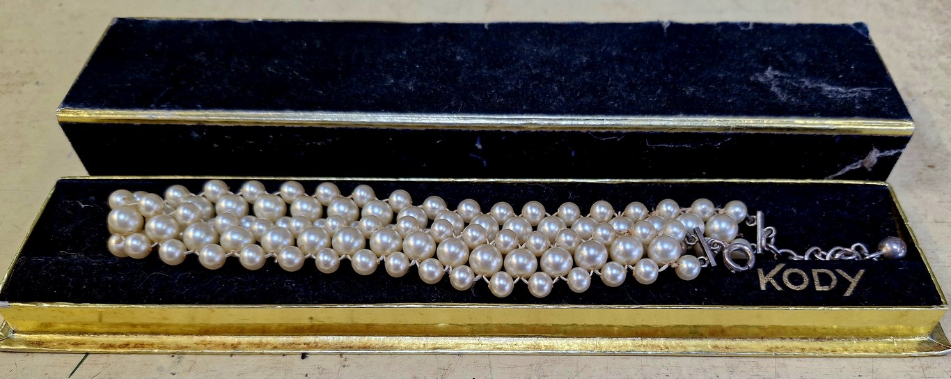 Ras du cou vintage en perles