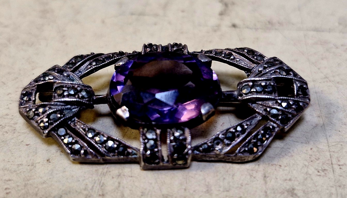 Broche ancienne style Art-déco