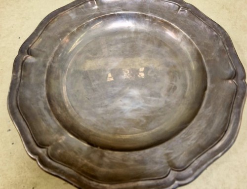 Plat de service « Christofle » en métal argenté