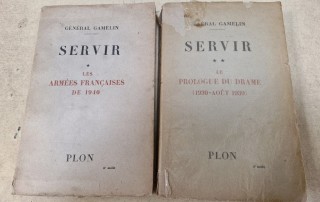 Livres "SERVIR" tomes 1 & 2 par le Géneral GAMELIN