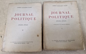 Livres Journal politique 1939-1943 Tomes 1 et 2