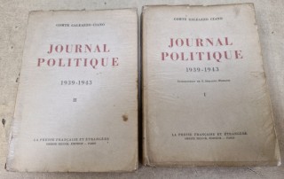 Livres Journal politique 1939-1943 Tomes 1 et 2