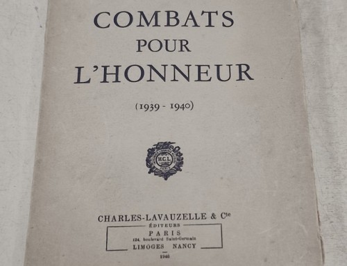 Livre « Combats pour l&rsquo;Honneur (1939-1940) » par le général E. RÉQUIN