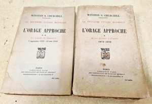 Livres "L'Orage Approche" de W. CHURCHILL tomes 1&2