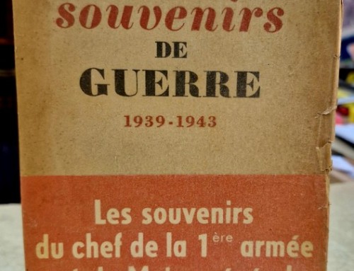 Livre Souvenirs de Guerre 1939-1943 par le Général Prioux
