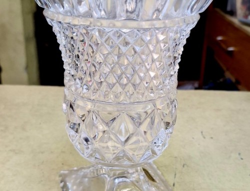 Vase en cristal taillé Annahütte