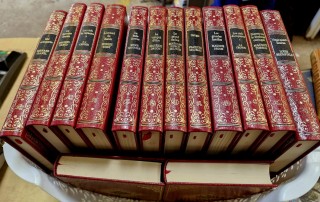 Lot de livres reliés