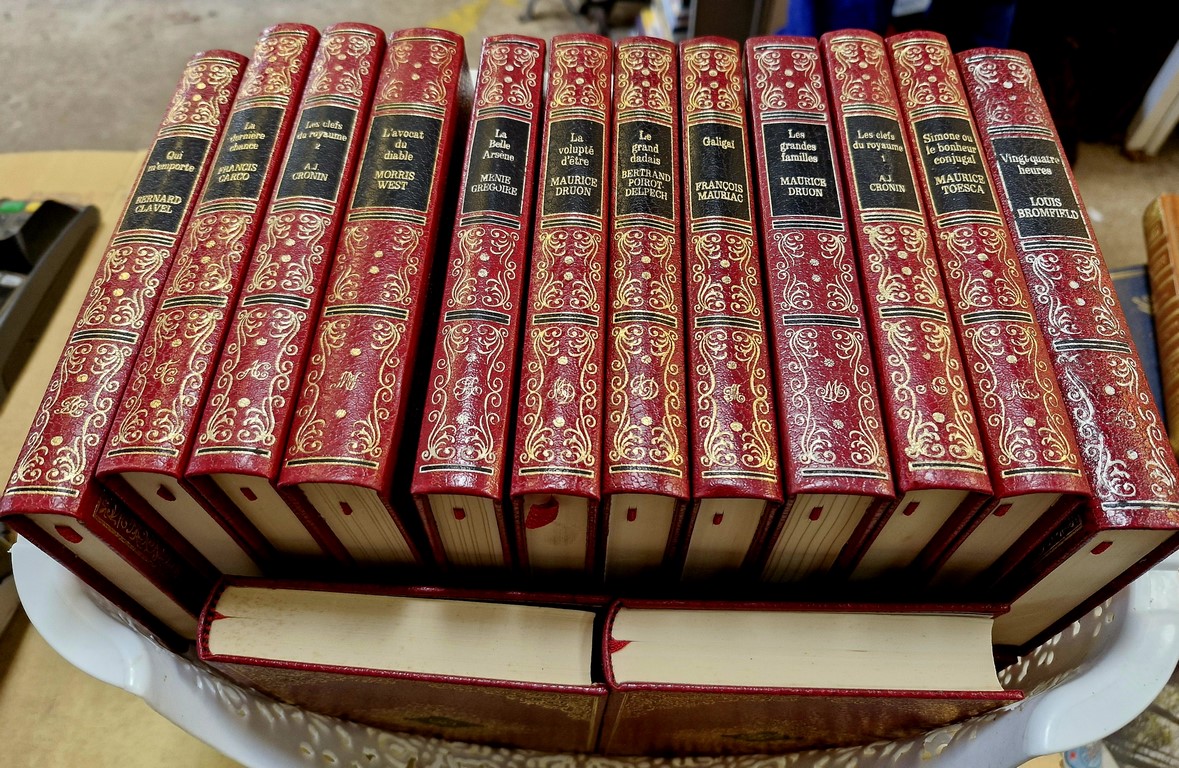 Lot de livres reliés