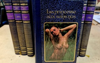 Ensemble de livres érotiques reliés