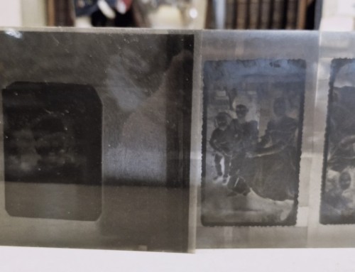 Négatif photo sur verre