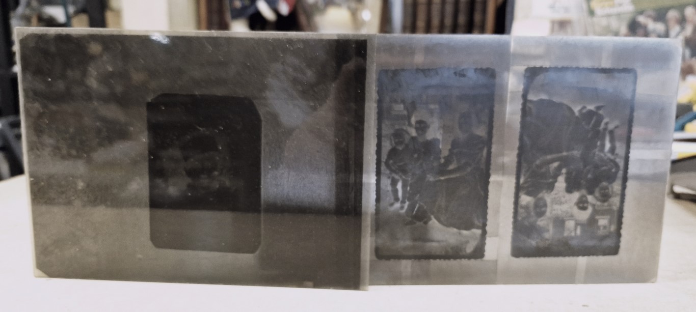 Négatif photo sur verre