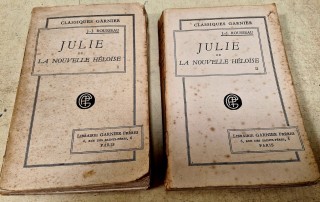 Livres "Julie ou la nouvelle Éloïse" de j.j. Rousseau chez Classiques Garnier tomes 1& 2