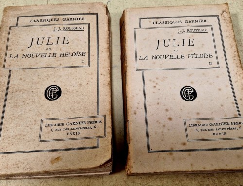 Livres « Julie ou la nouvelle Éloïse » de j.j. Rousseau chez Classiques Garnier tomes 1& 2