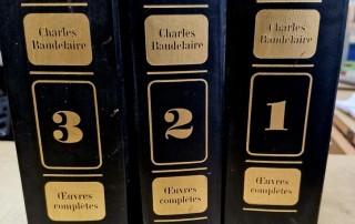 Oeuvres complètes de Charles BAUDELAIRE en 3 volumes