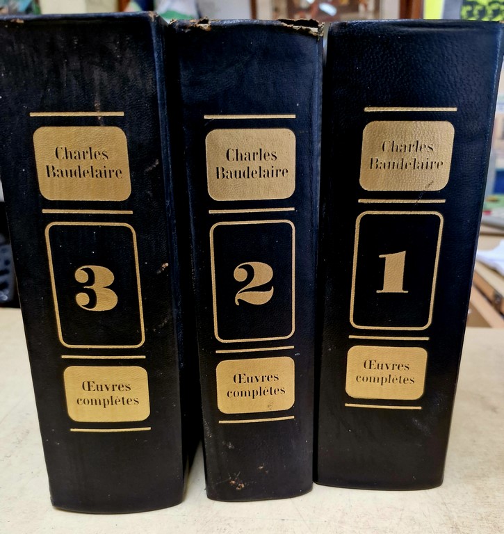 Oeuvres complètes de Charles BAUDELAIRE en 3 volumes