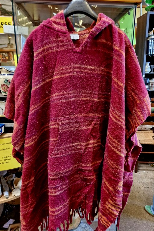 Poncho du Népal en laine