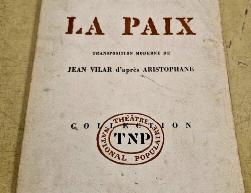 Livre pièce de Théatre « La Paix » transposition de Jean Vilar
