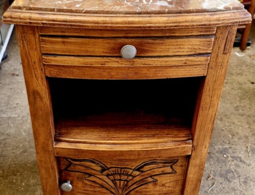Table de nuit avec marbre des 30&rsquo;s