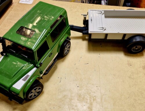 Range Rover Brüder avec sa remorque