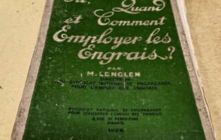 Livre "Pourquoi et comment employer les engrais" paru en 1928