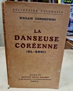 Livre "La Danseuse Coréenne" par Waclaw Sieroszewski