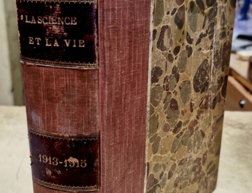 Reliure des revues « La Sience et la Vie » de 1913-1915
