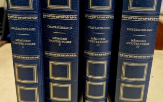 Livres "Mémoires d'Outre Tombe" de Chateaubriant en 4 volumes