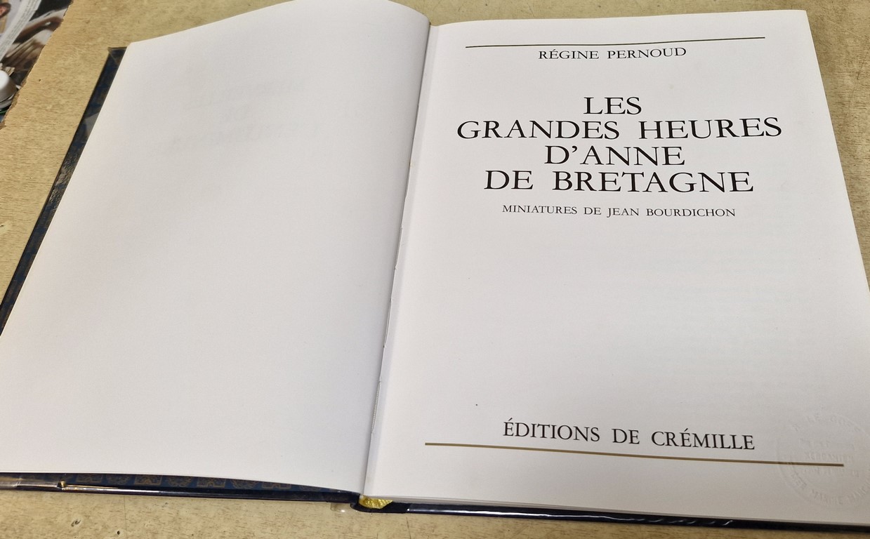 Livre "Les Grandes Heures d'Anne de Bretagne"