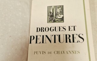 Livre "Drogues et peintures" Puvis de Chavannes