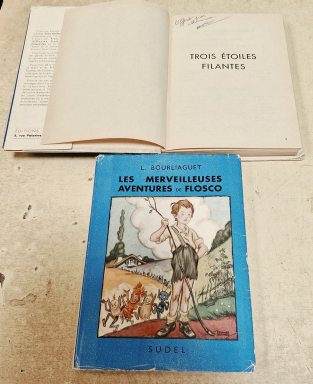 Livres Les Merveilleuses Aventures de FLOSCO "Trois étoiles filantes" et "Trois voiles claquantes"
