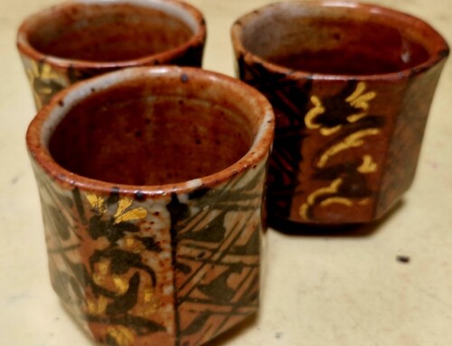 Pots en grès x 3 signés Tristan Chaillot