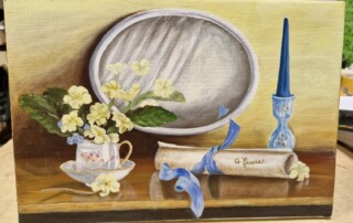 Peinture nature morte sur toile