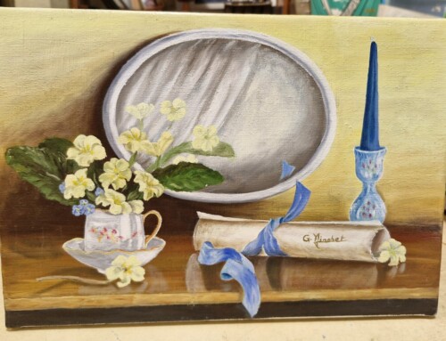 Peinture nature morte sur toile
