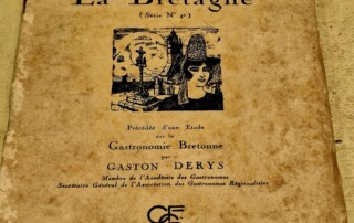 Carte routière et gastronomique de La BRETAGNE (série N°4) des années 30