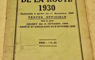 Code de la route de 1930 (original)