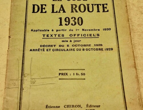 Code de la route de 1930 (original)