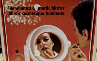 Miroir cosmétique lumineux vintage de la marque ALLSTAR