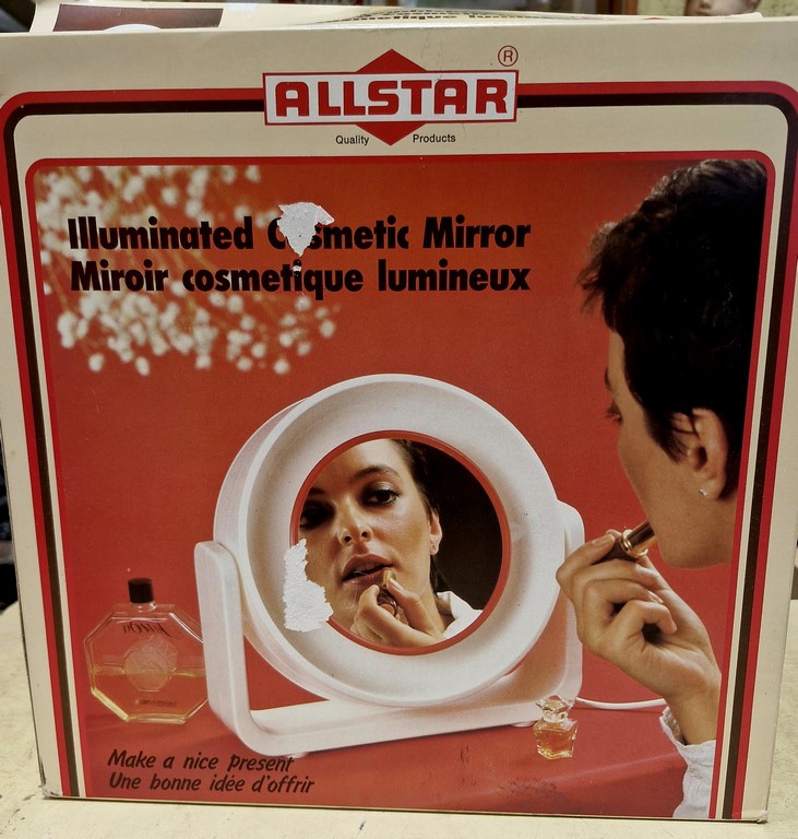 Miroir cosmétique lumineux vintage de la marque ALLSTAR