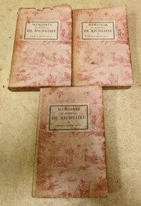 Mémoires du Maréchal de RICHELIEU en 3 volumes chez Firmin-Didot et Cie