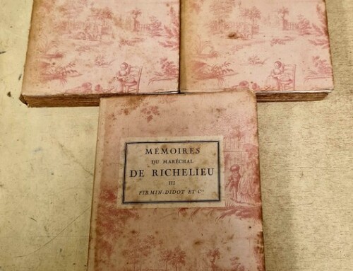 Mémoires du Maréchal de RICHELIEU en 3 volumes chez Firmin-Didot et Cie
