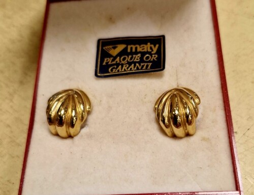 Boucles d&rsquo;oreilles plaquées or Maty
