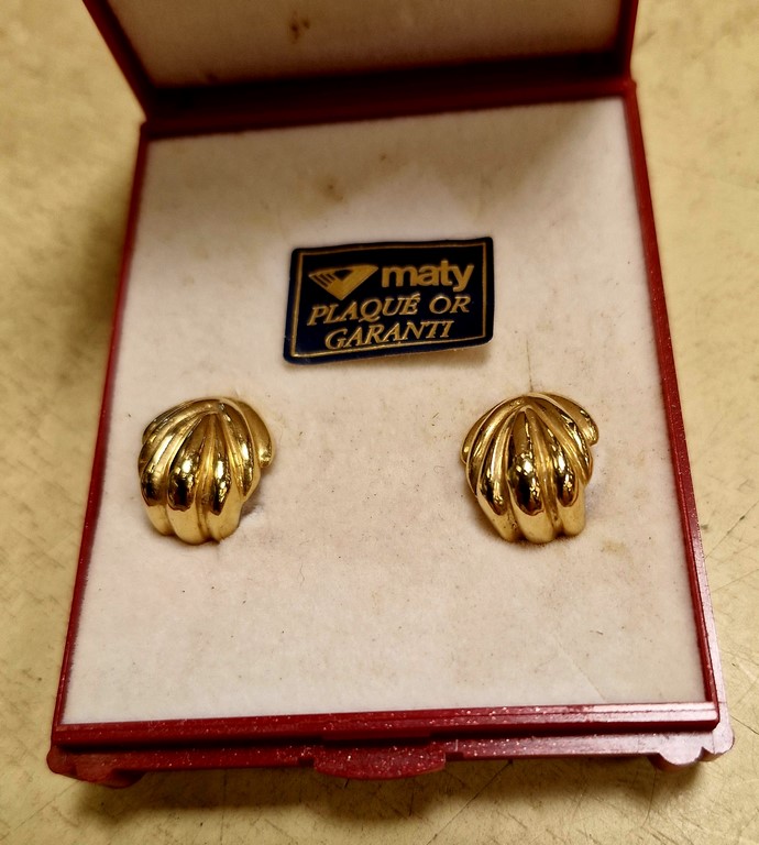 Boucles d'oreilles plaquées or Maty