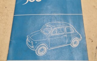 Notice d'entretien d'origine pour FIAT 500