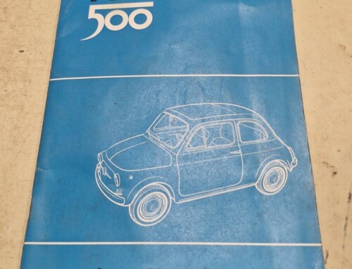 Notice d&rsquo;entretien d&rsquo;origine pour FIAT 500