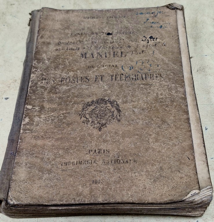 Manuel de l'agent des Postes et Télégraphes paru 1925